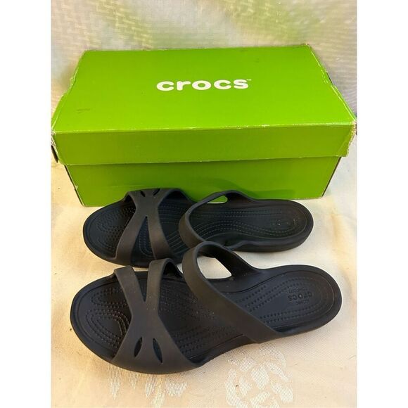 Crocs black size 10‎ iconic comfort shoes - Picture 3 of 4